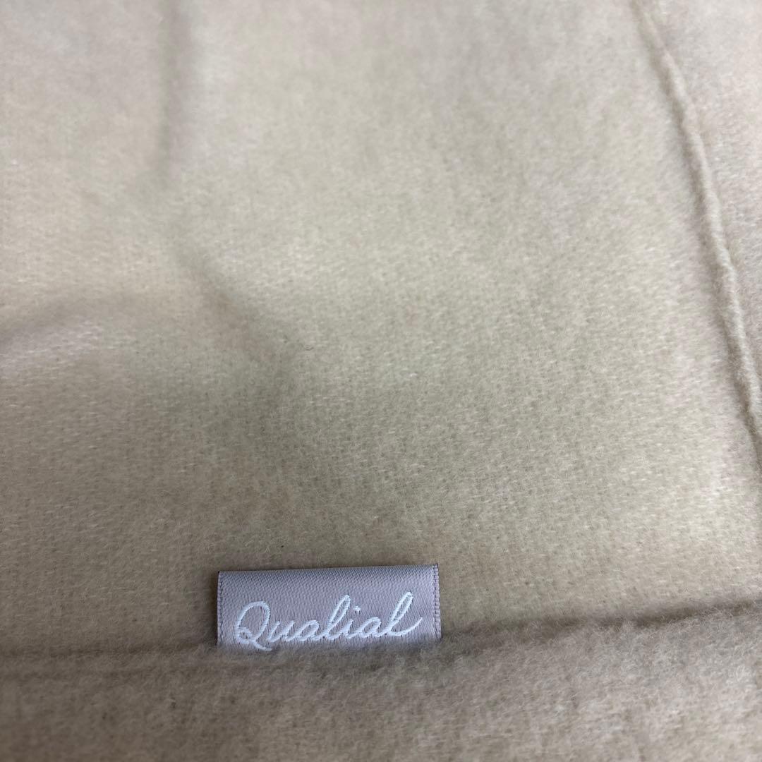 西川　ウール毛布 180×210cm ベージュ