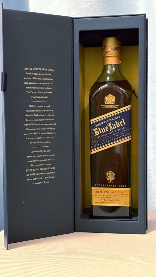 【新品未開封・正規品】ジョニーウォーカー ブルーラベル 750ml 箱付