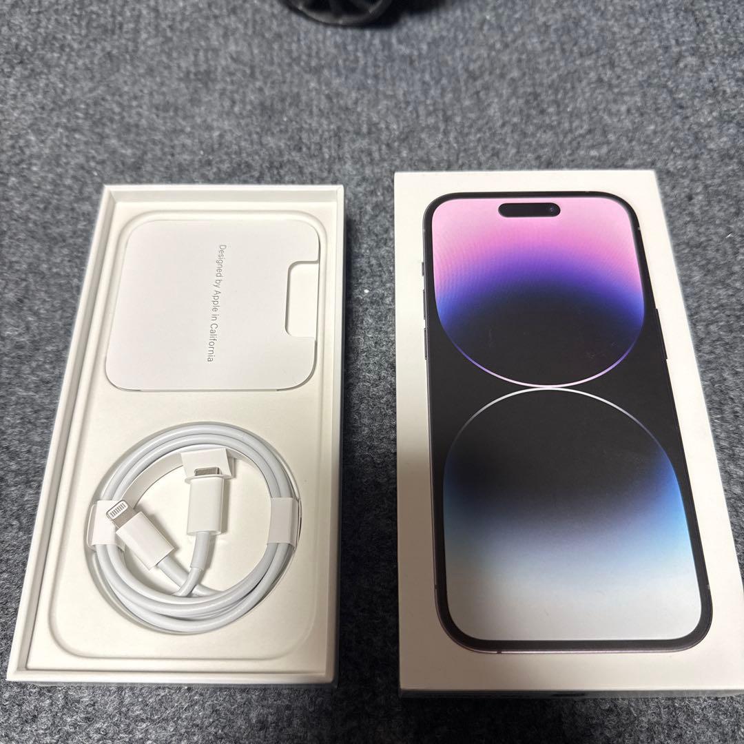 再売りApple iPhone 14 Pro ディープパープル 本体