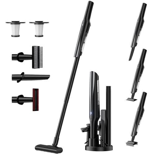 掃除機 コードレス 軽量【45000pa超強力吸引・45分連続稼働・収 M120