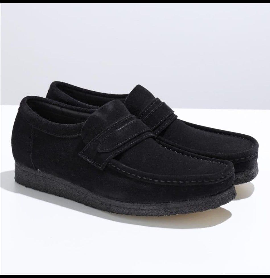 CLARKS ORIGINAL ワラビーローファー メンズ スエードブラック