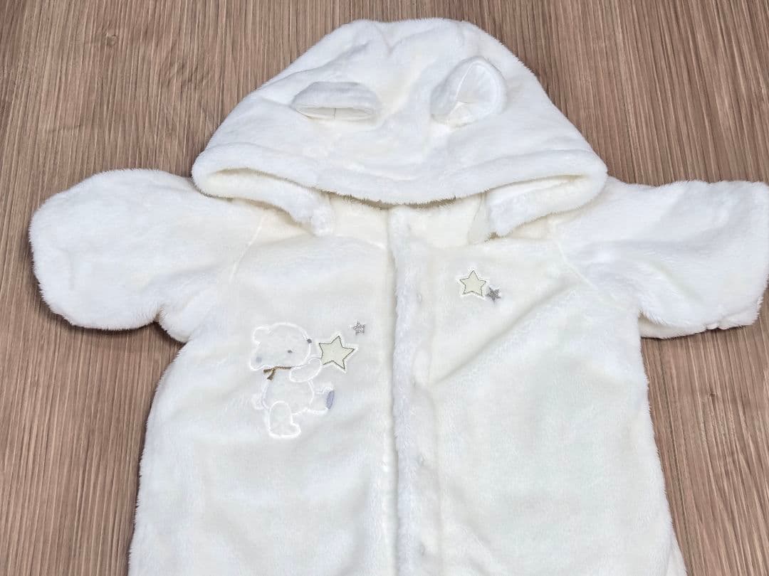 美品　ファミリア　ジャンプスーツ　おくるみ60cm