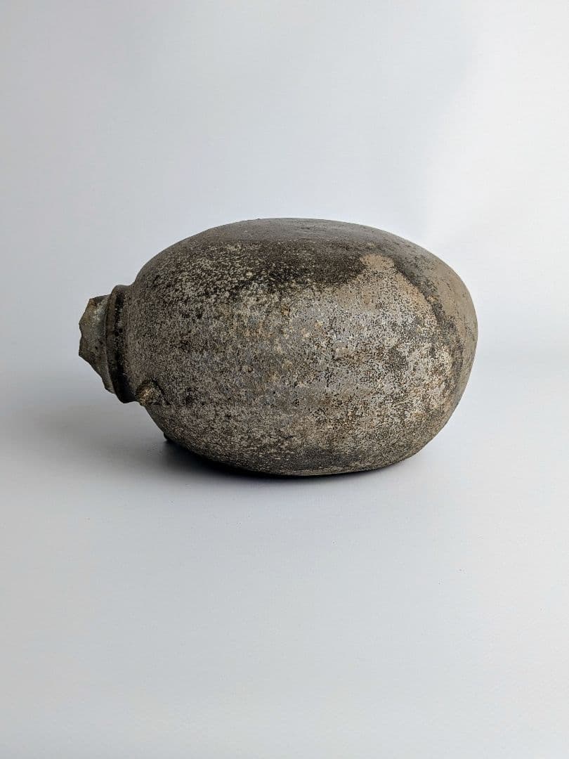 須恵器　扁壺（提瓶）　6〜7世紀　　掛け花入　花器　土器　古代美術　古陶磁