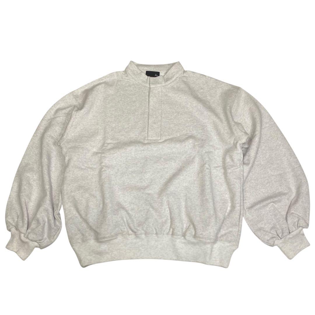 新品未使用As, エス Mockneck Sweat Pullover グレー