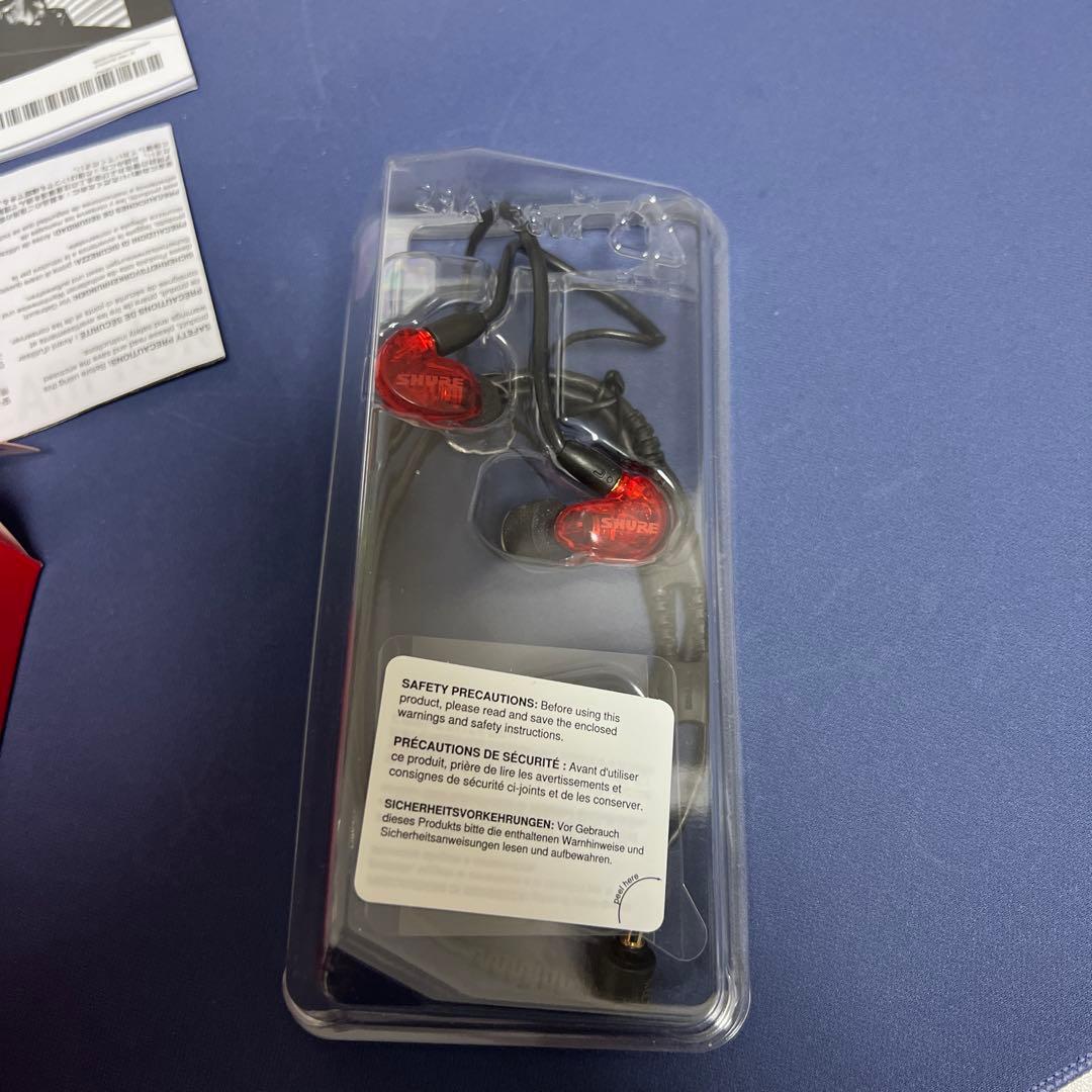 SHURE SE215 レッド イヤホン