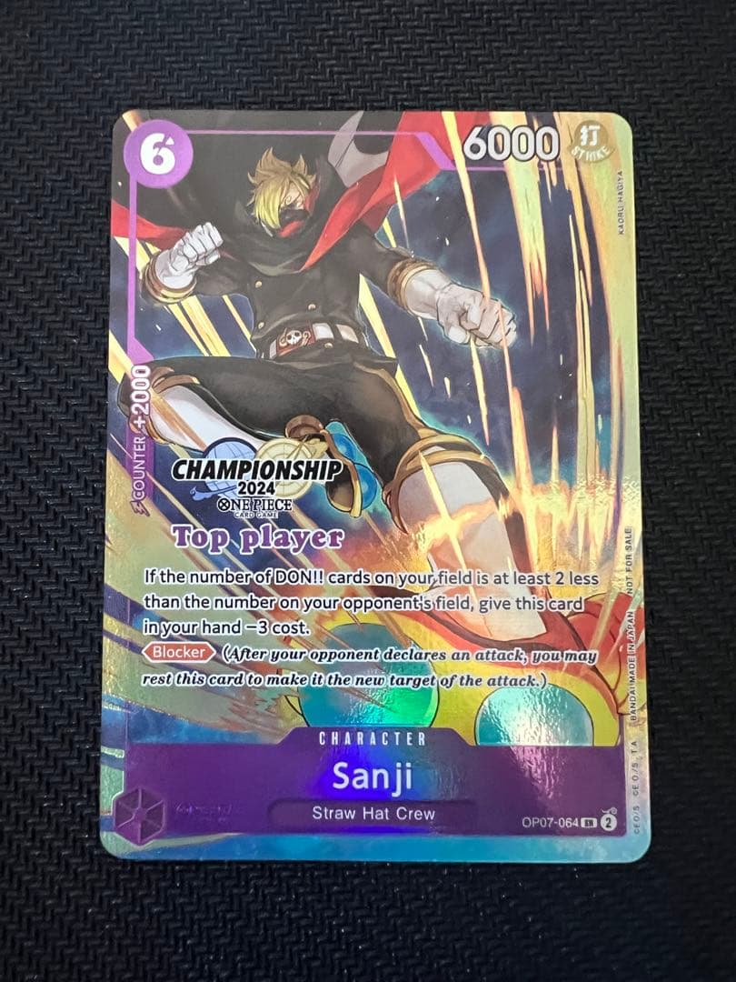 ワンピース カードゲーム サンジ チャンピオンシップトッププレイヤー英語版