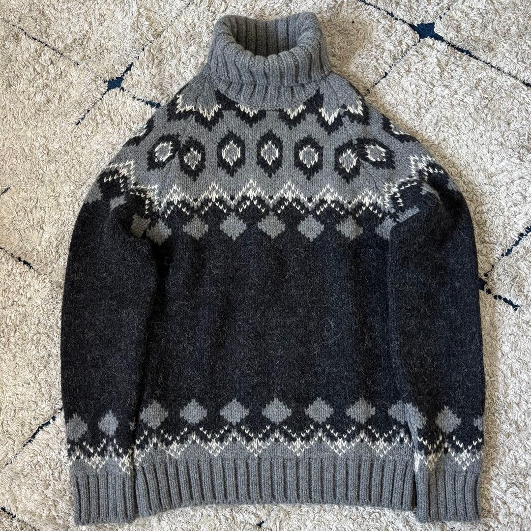 【美品✨】ドルチェ　ニット　ハイネック　タートルネック　アルパカ　ウール　44