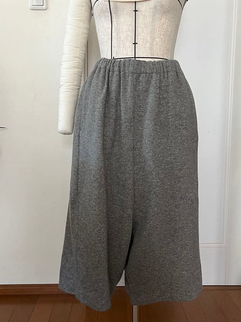 コムデギャルソンコムデギャルソン　グレー サルエルパンツ ゴムウエスト