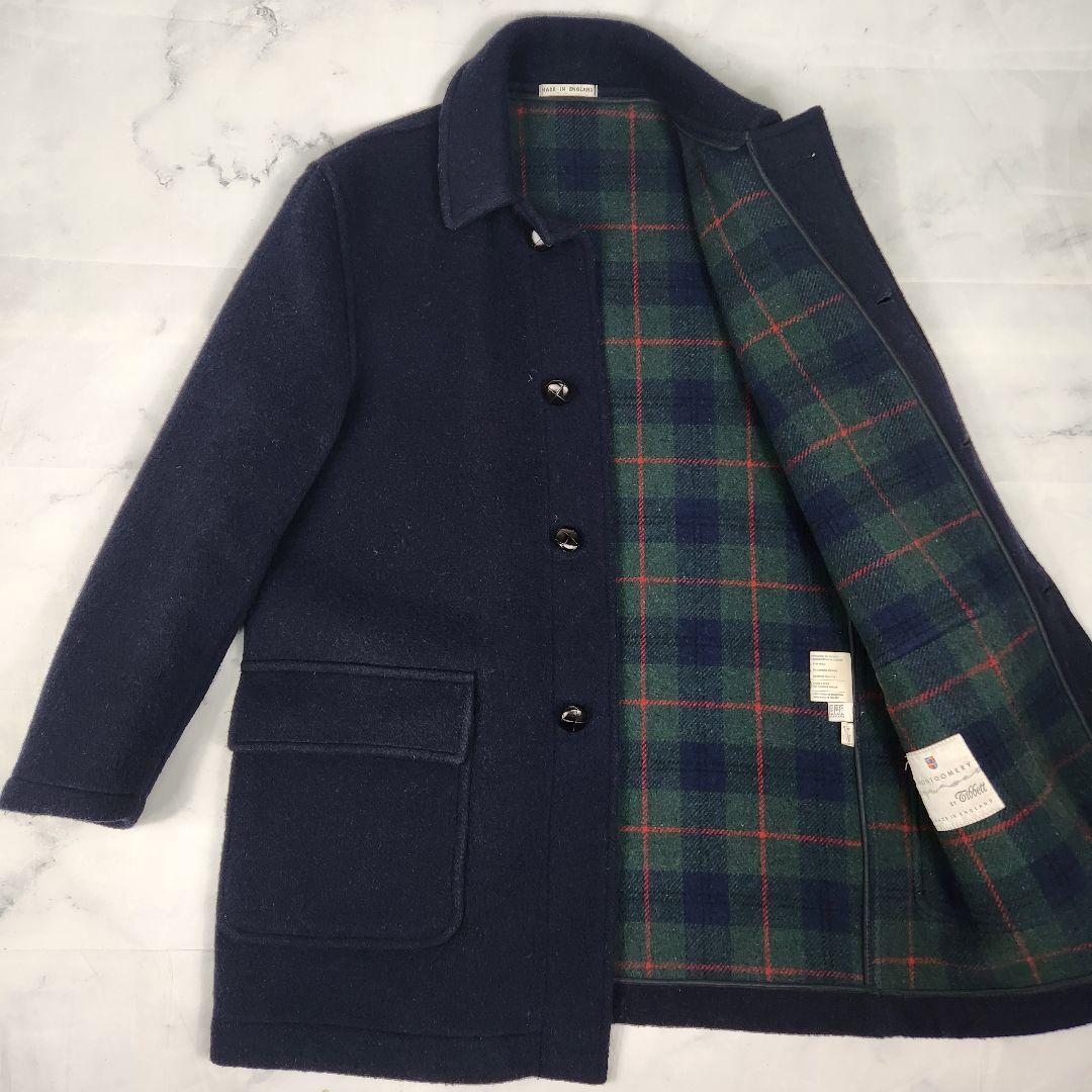 【英国製】MONTGOMERY モンゴメリー チェスターコート 42 ネイビー