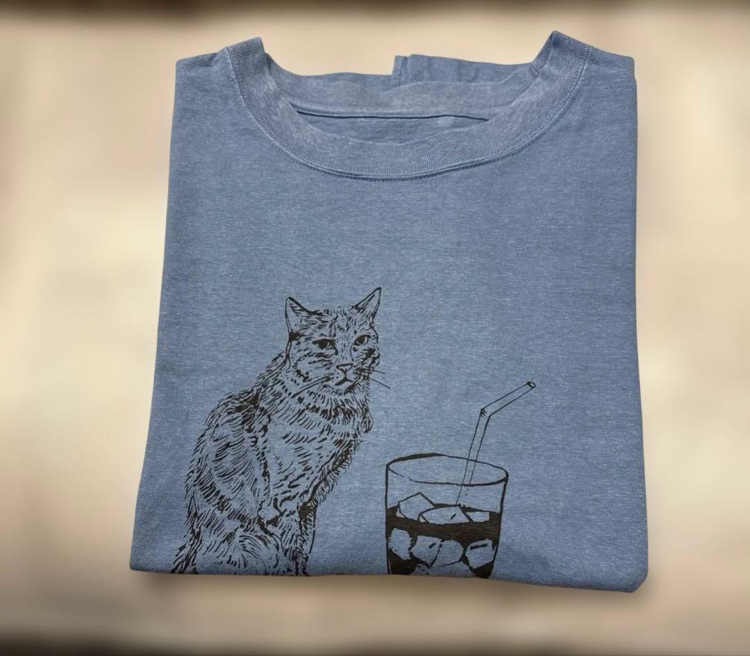 石田ゆり子　ほぼ日 生活のたのしみ展　 ハニオTシャツ ブルー