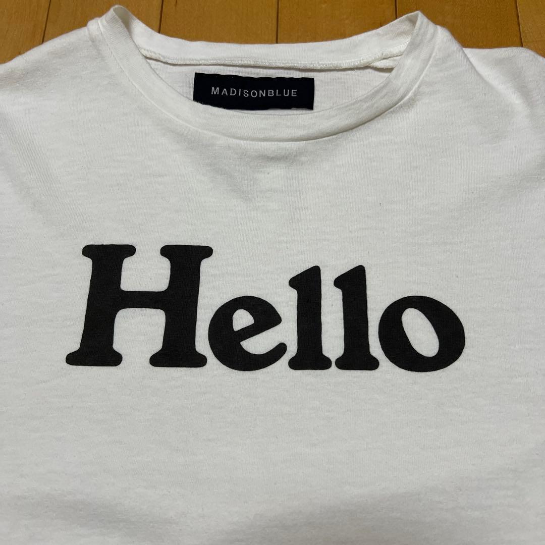 【未使用】MADISONBLUE Hello Tシャツ 02ホワイト