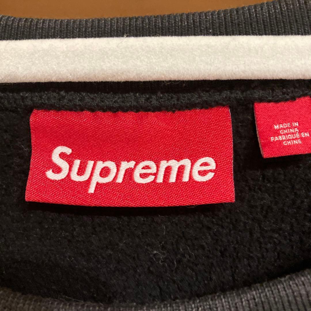 Supreme Washed Box Logo Crewneck 黒M