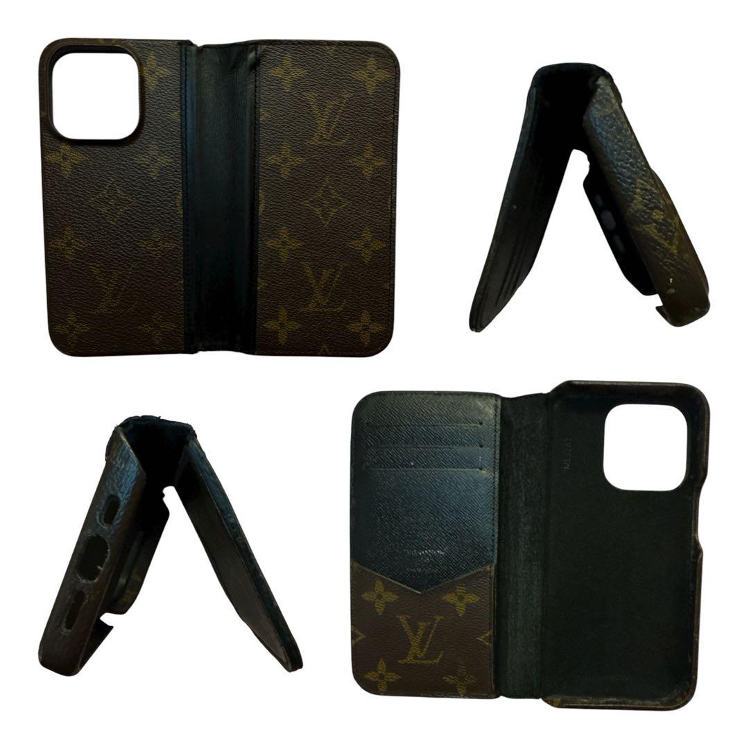 iPhone 15 Pro フォリオケース モノグラムキャンバス