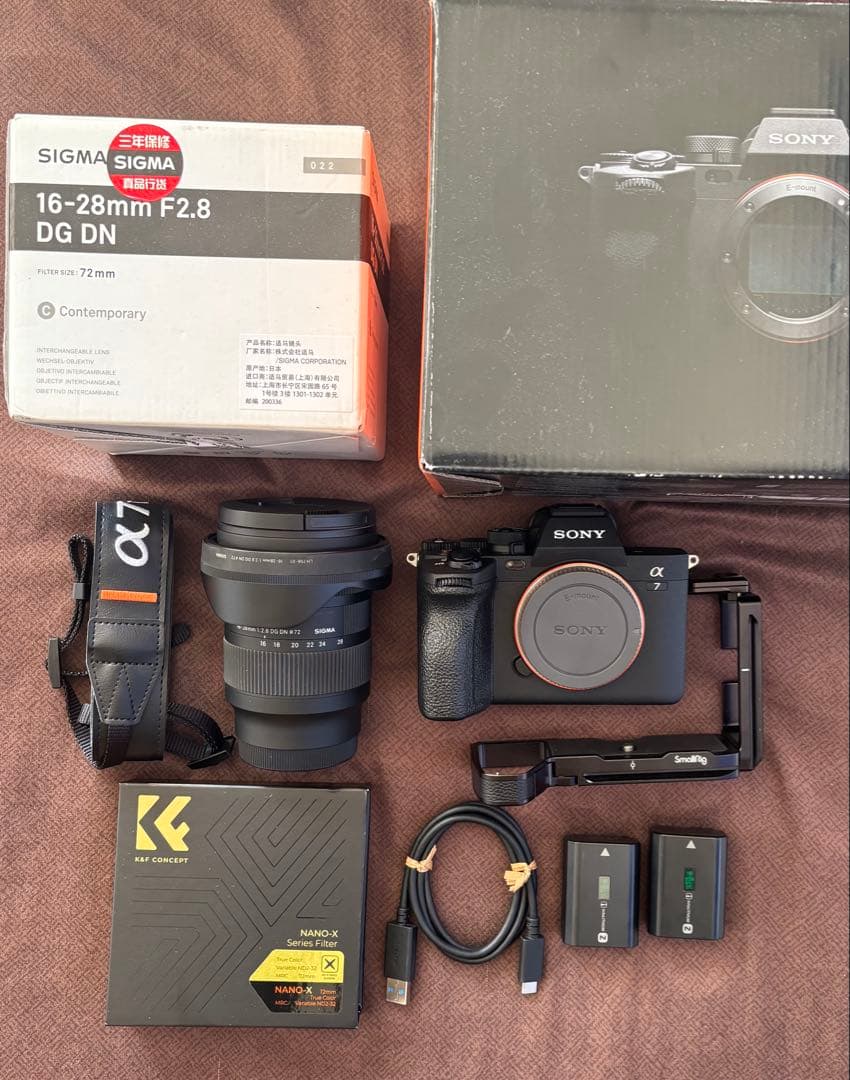 Sony α7Ⅳ SIGMA 16-28mm F2.8 総額42万程度❗️