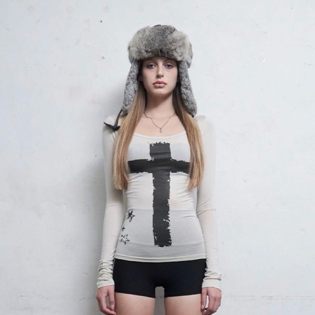 hillda トップス ベージュ シズニルック 韓国