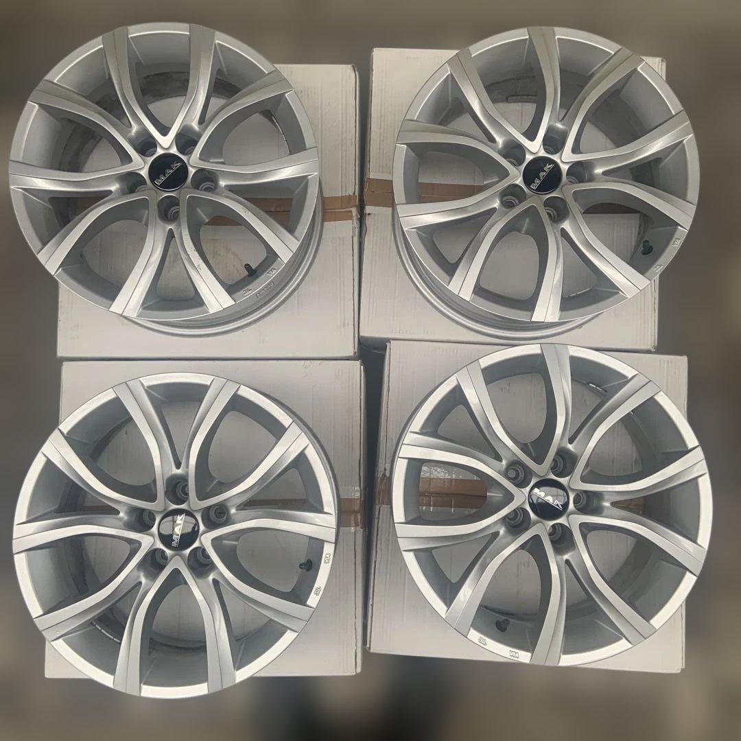 MAK 17インチ シルバー ホイール 5スポーク