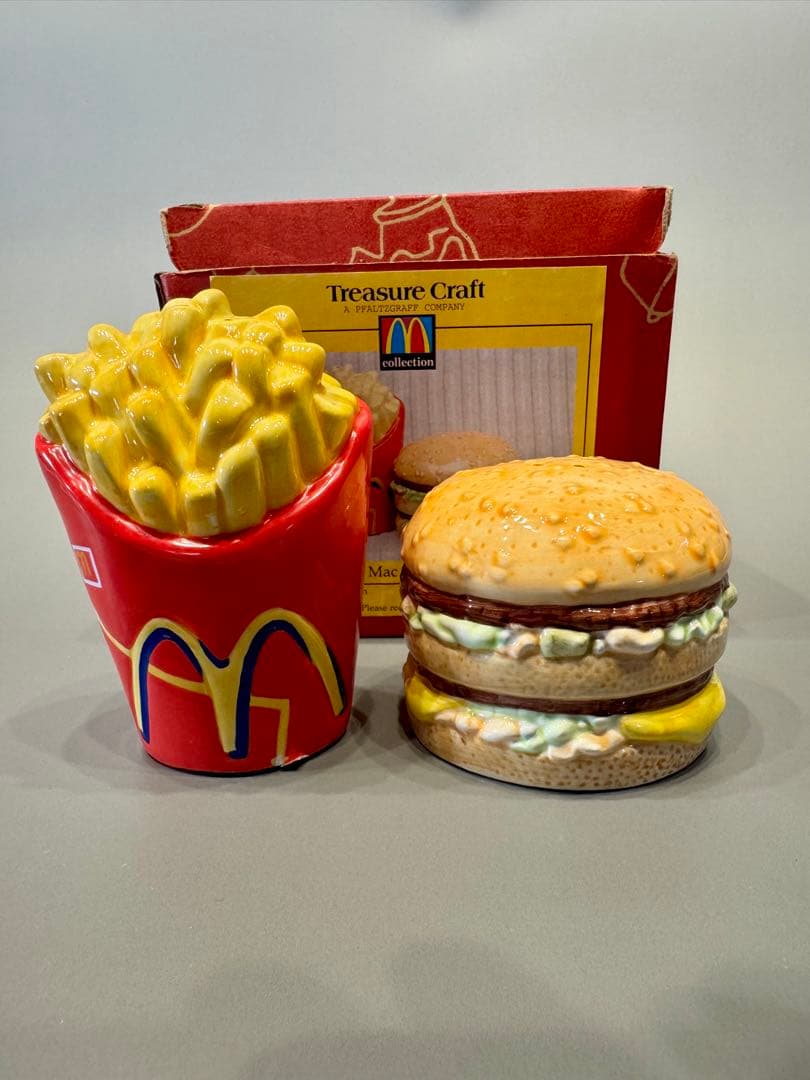 ✳︎希少✳︎ マクドナルド ビッグマック フライドポテト 1997 陶器 置物 新品