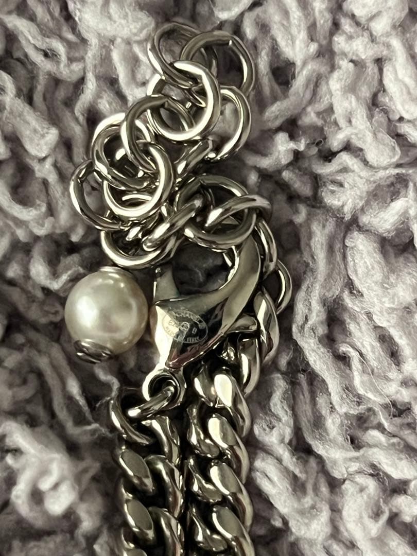 ハート型ペンダント シルバーチェーンネックレス