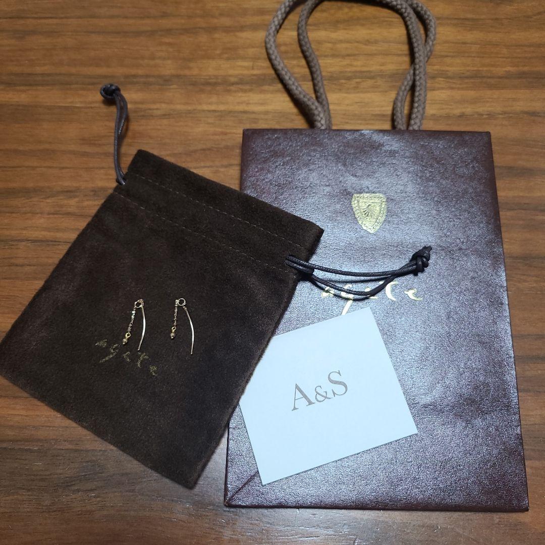 agete　10Kチャーム　販売証明書　袋付き