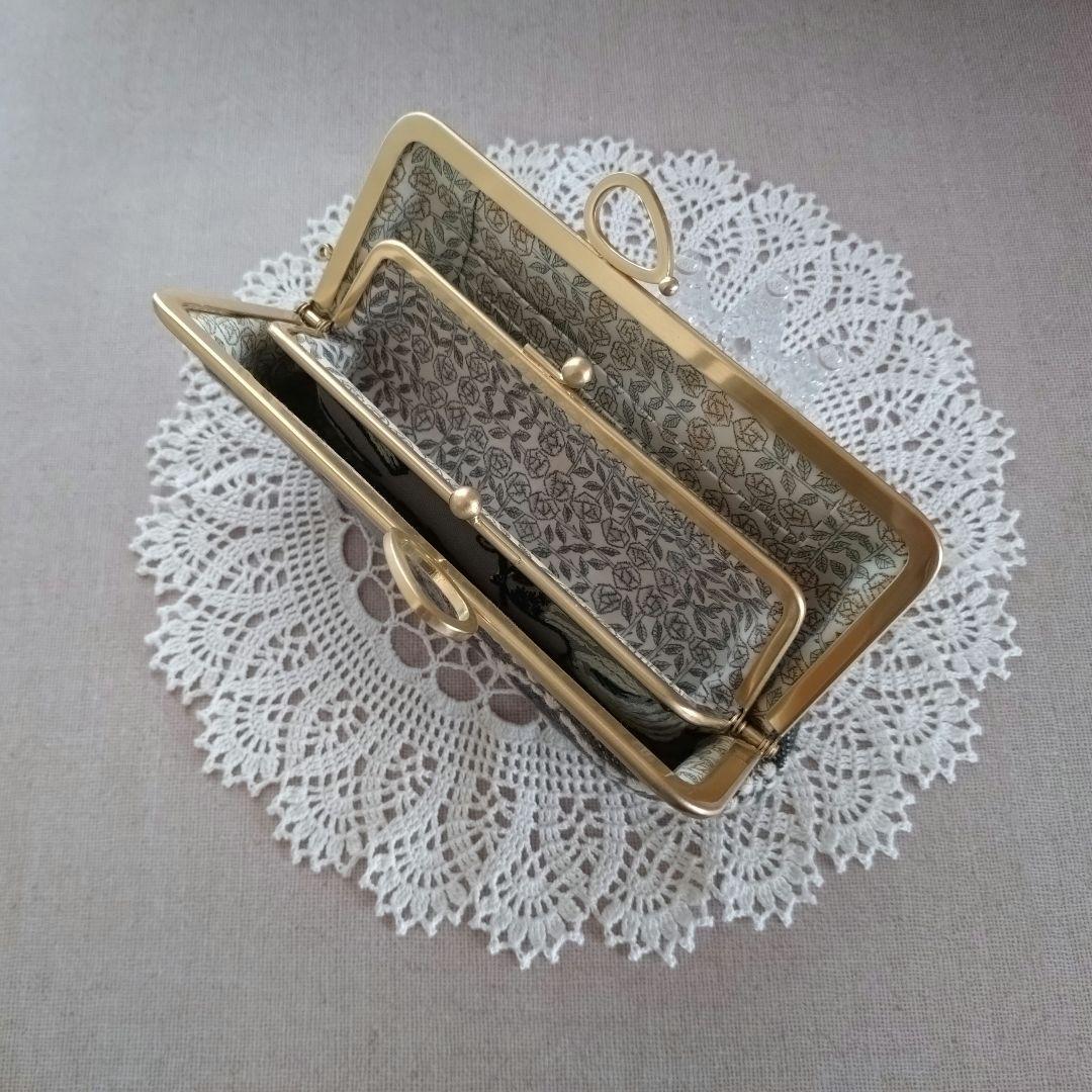 1262 ミナペルホネン yula 親子がま口長財布