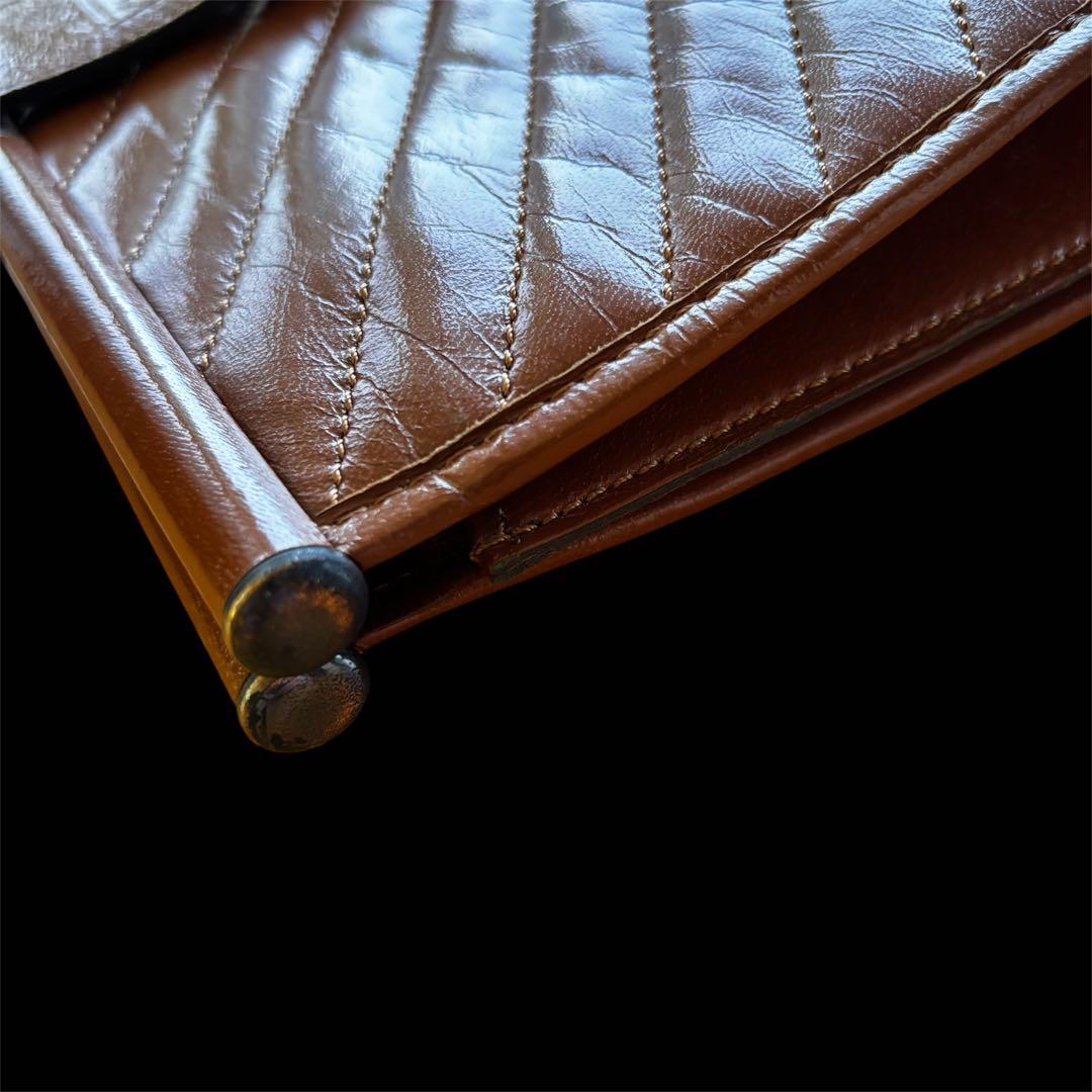 Yves Saint Laurent ブラウン クラッチバッグ