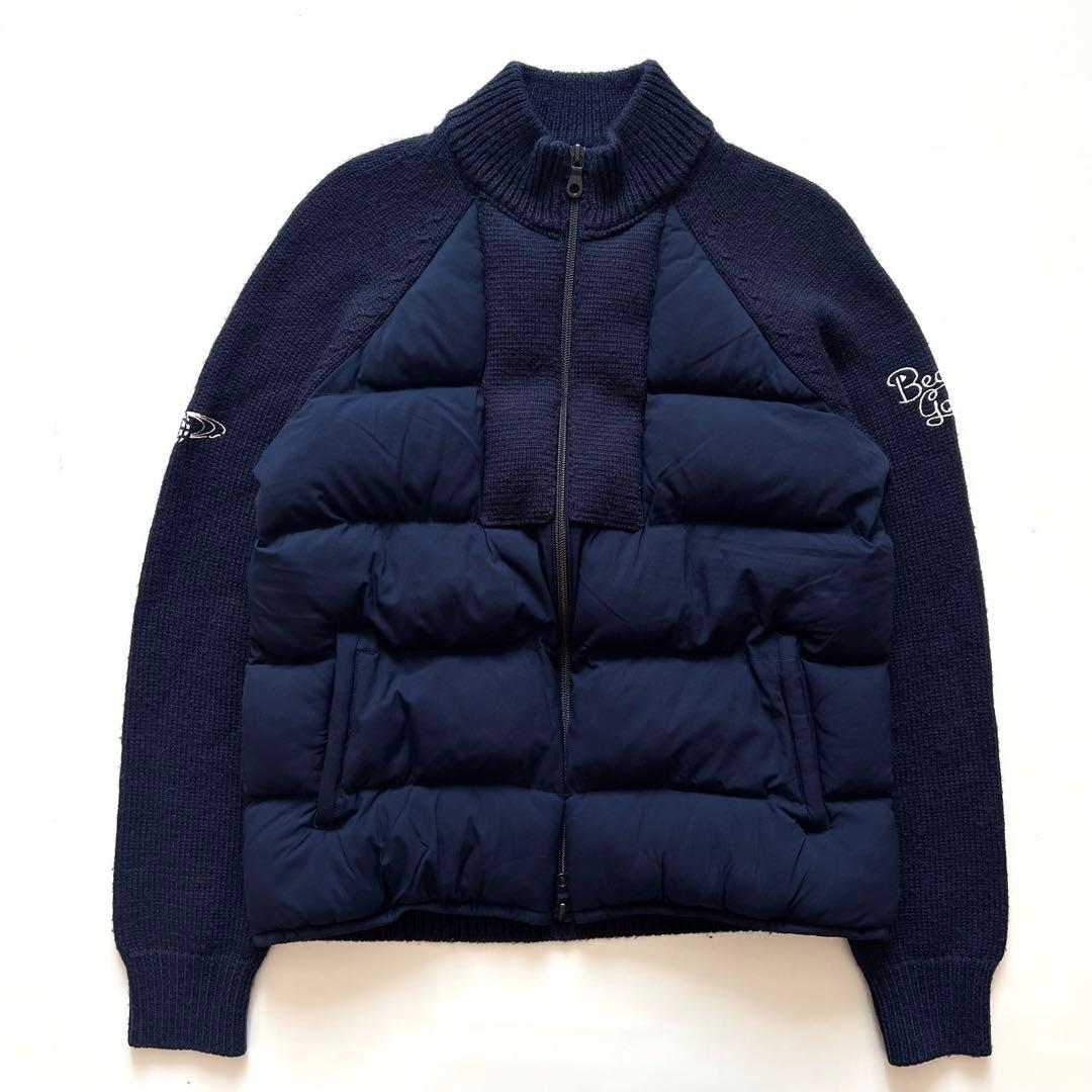 BEAMS GOLF ビームスゴルフ　ダウン×ニット　切替　異素材　ジャケット