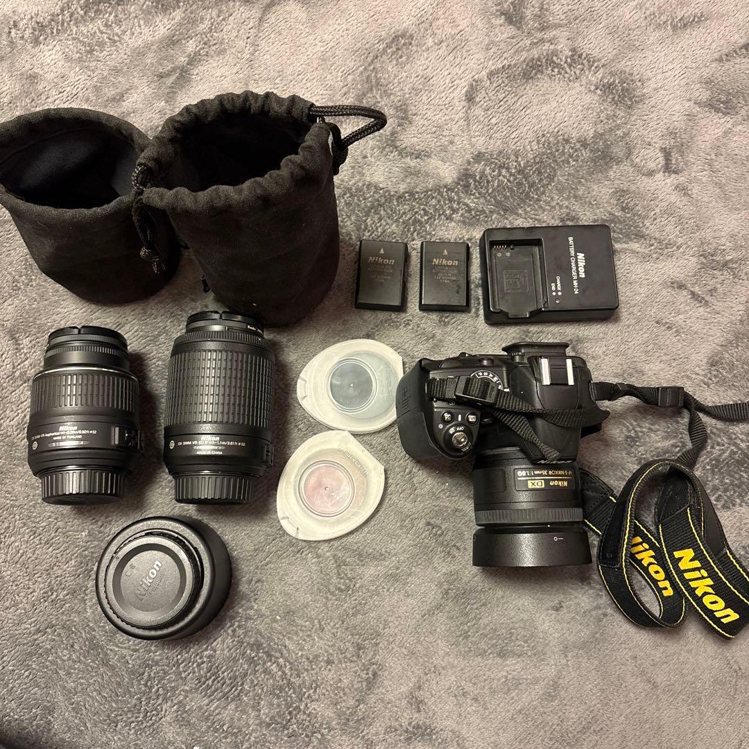 Nikon D3100 デジタル一眼レフカメラ レンズ3本