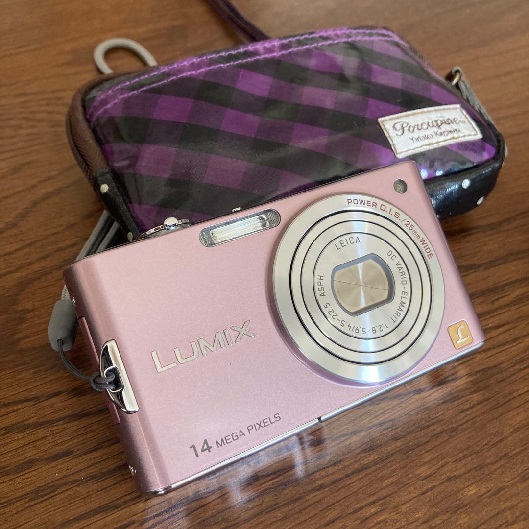 Panasonic LUMIX DMC-FX66 デジカメ ピンク 専用ケース付