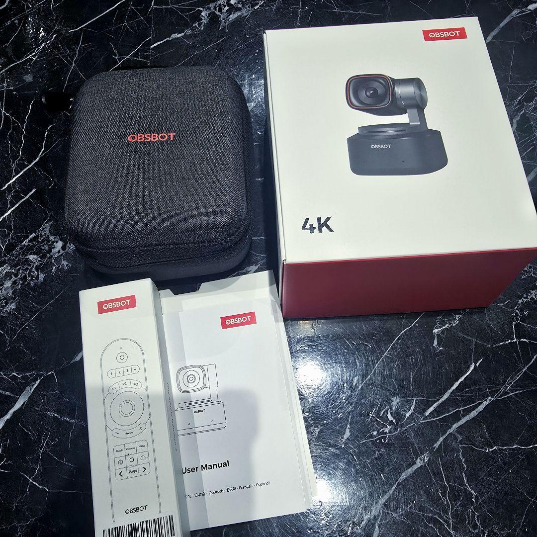 OBSBOT tiny2 4K 本体＋付属品＋リモコン セット webカメラ