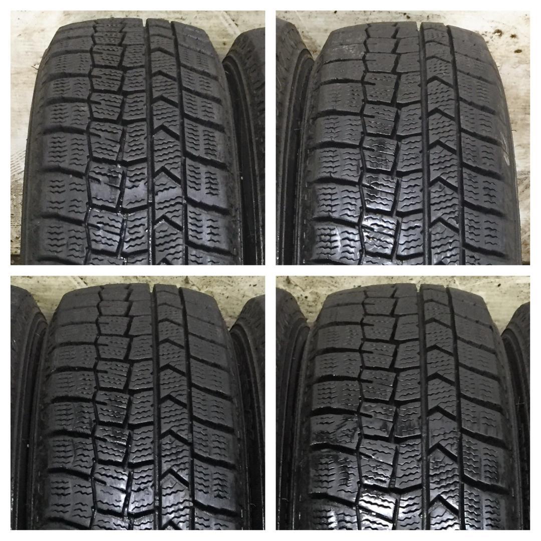 283 DUNLOP WM02 155/65R14 8分目 スタッドレス