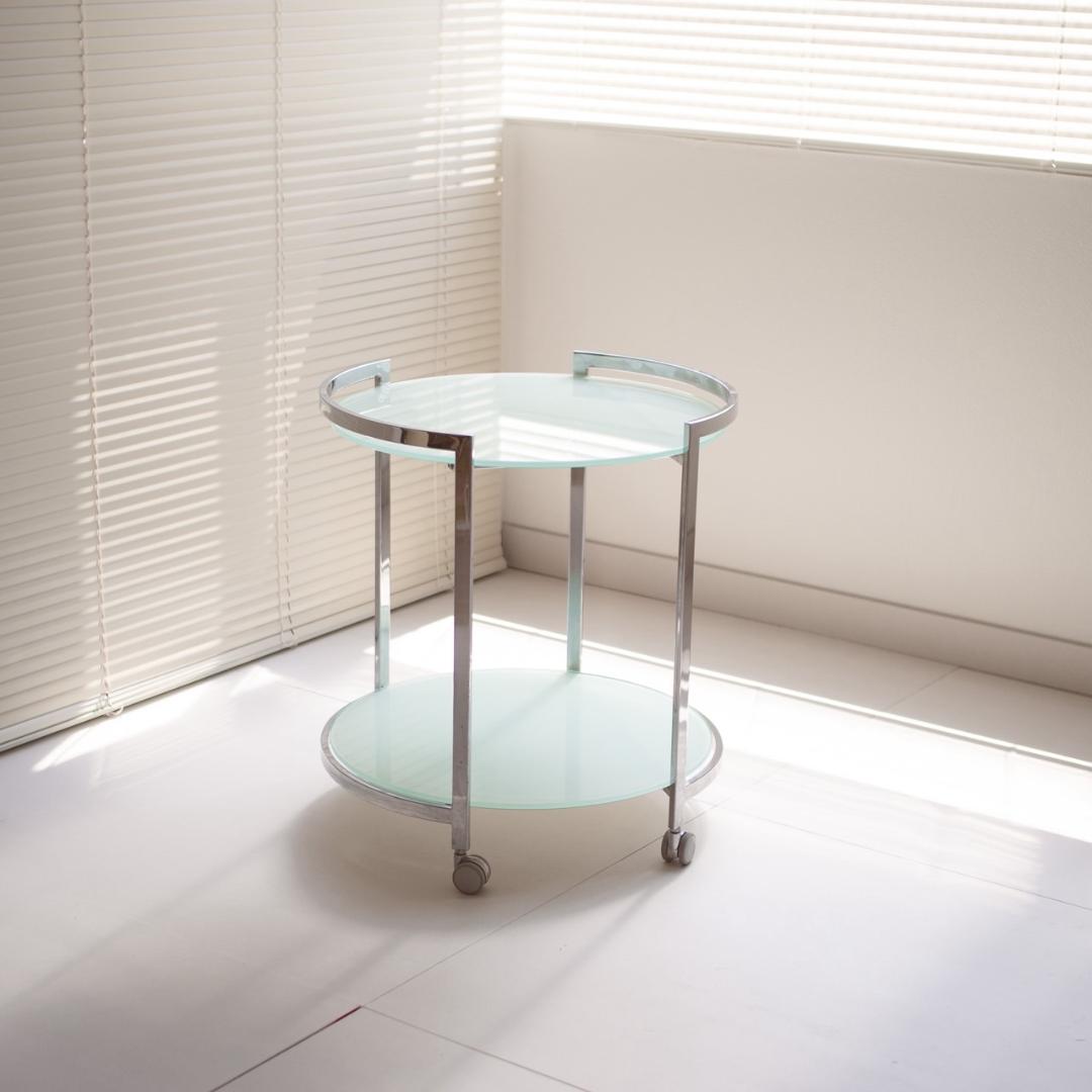 pool table / ガラステーブル 2段 キャスター付