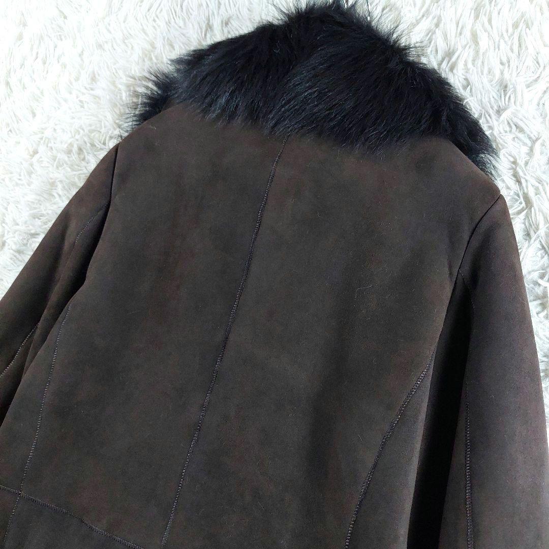 未使用級 MERION メリオントウキョウ ラムスキン ロング ムートン コート
