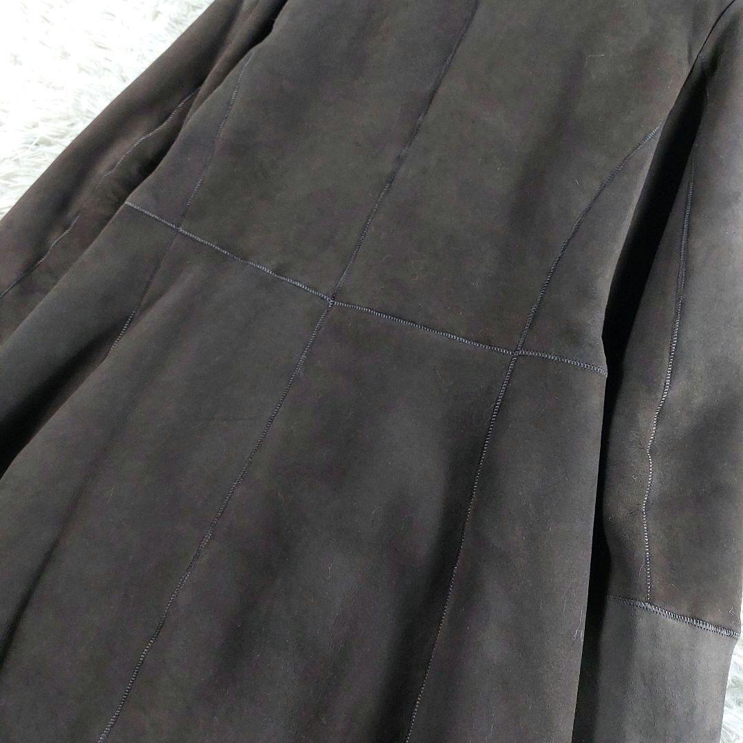 未使用級 MERION メリオントウキョウ ラムスキン ロング ムートン コート