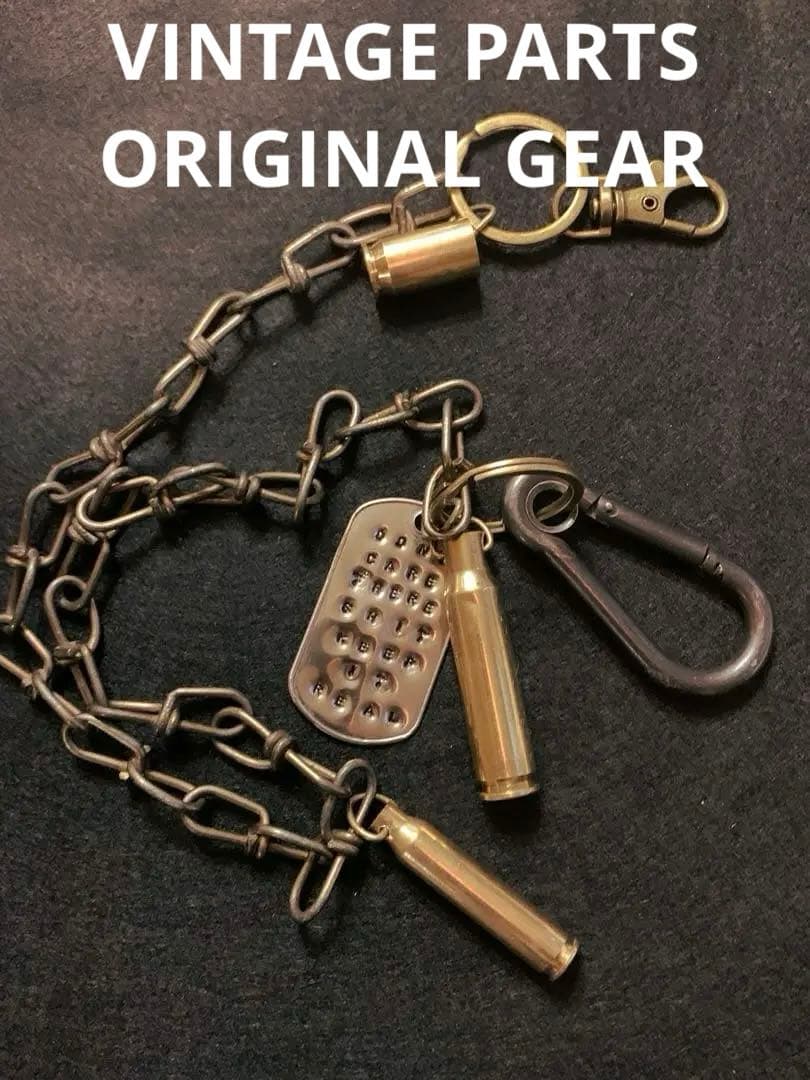70sヴィンテージ ドッグタグ ウォレットチェーン ピールアンドリフト punk
