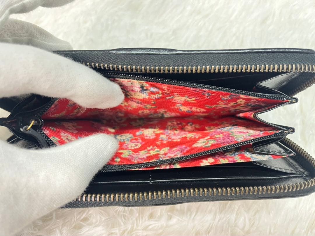 【未使用品】 超美品 グッチ GUCCI オフィディア GG長財布 レザー 黒