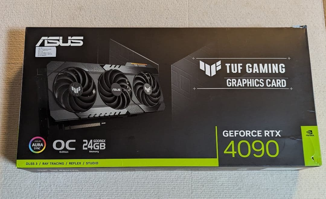 グラフィックボード・グラボ・ビデオカード ASUS TUF Gaming GeForce RTX 4090 OC 24GB