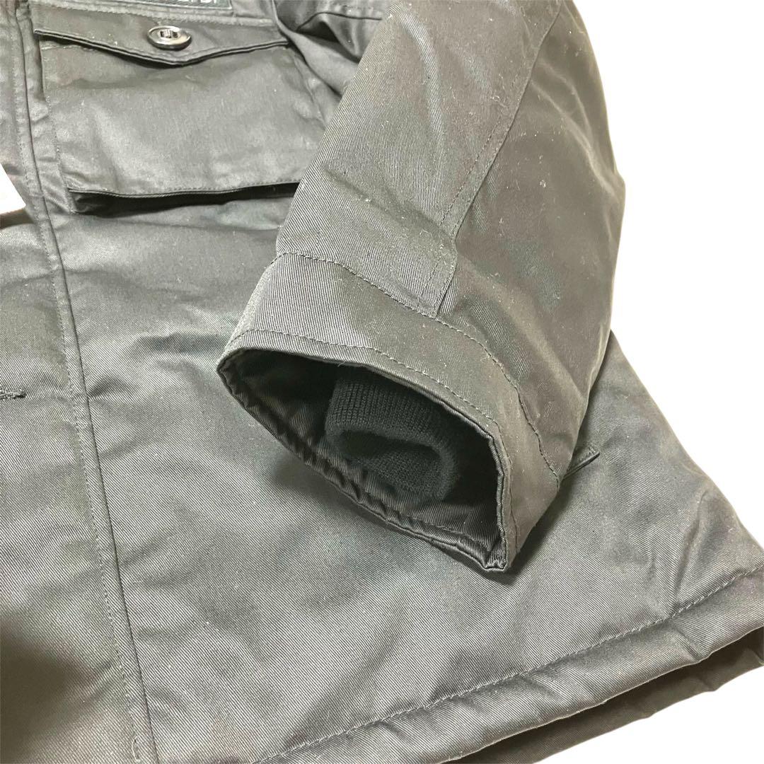 【未使用】AVIREX アヴィレックス ミリタリージャケット フード XL 黒