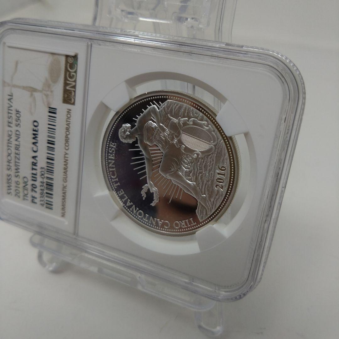 最高鑑定品　 NGC-PF70 ティッチーノ 製造1200枚 射撃祭 2016