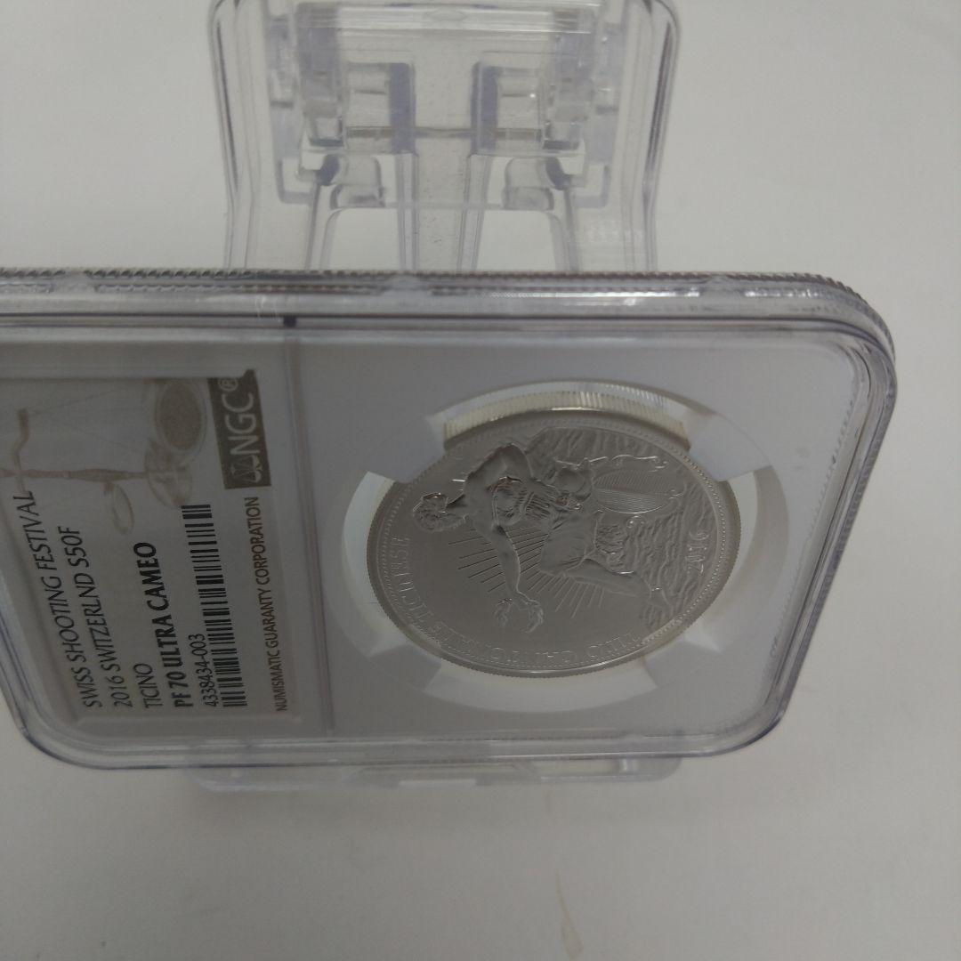 最高鑑定品　 NGC-PF70 ティッチーノ 製造1200枚 射撃祭 2016