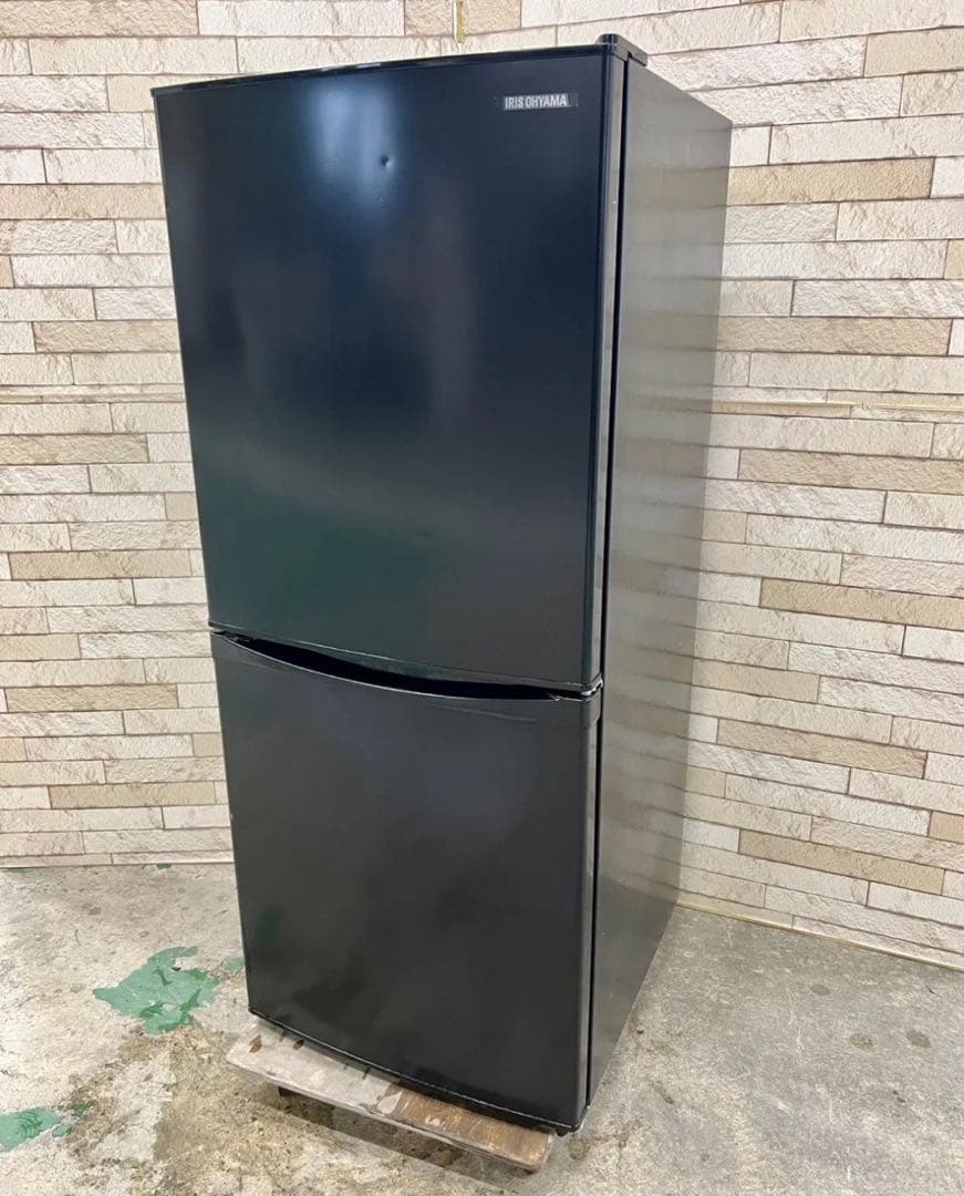 アイリスオーヤマ　2ドア冷凍冷蔵庫　142L IRSD-14A-B ブラック