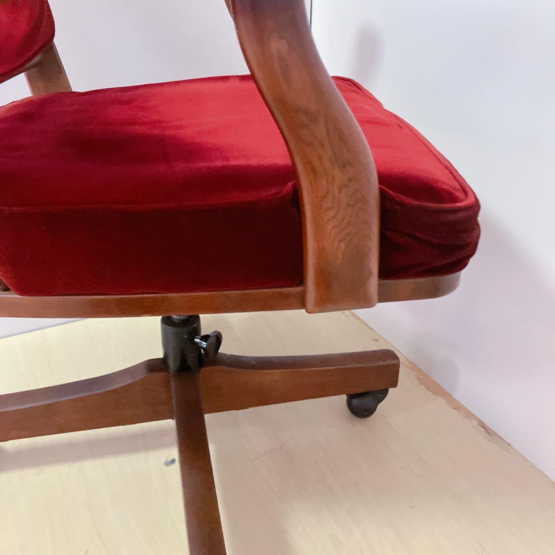 karimoku カリモク キャスター付き 回転チェア コロニアル デスクチェア