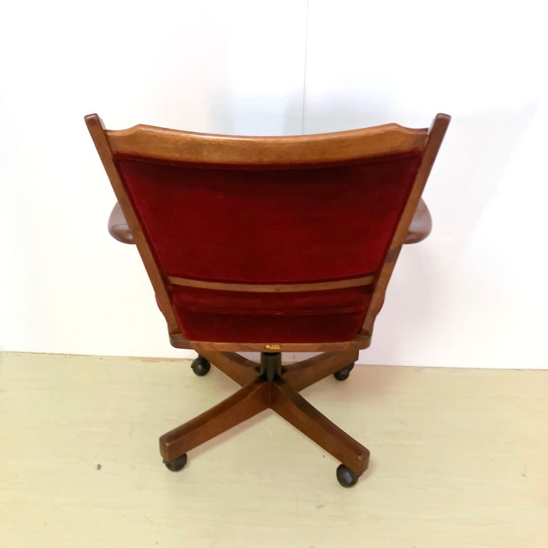 karimoku カリモク キャスター付き 回転チェア コロニアル デスクチェア