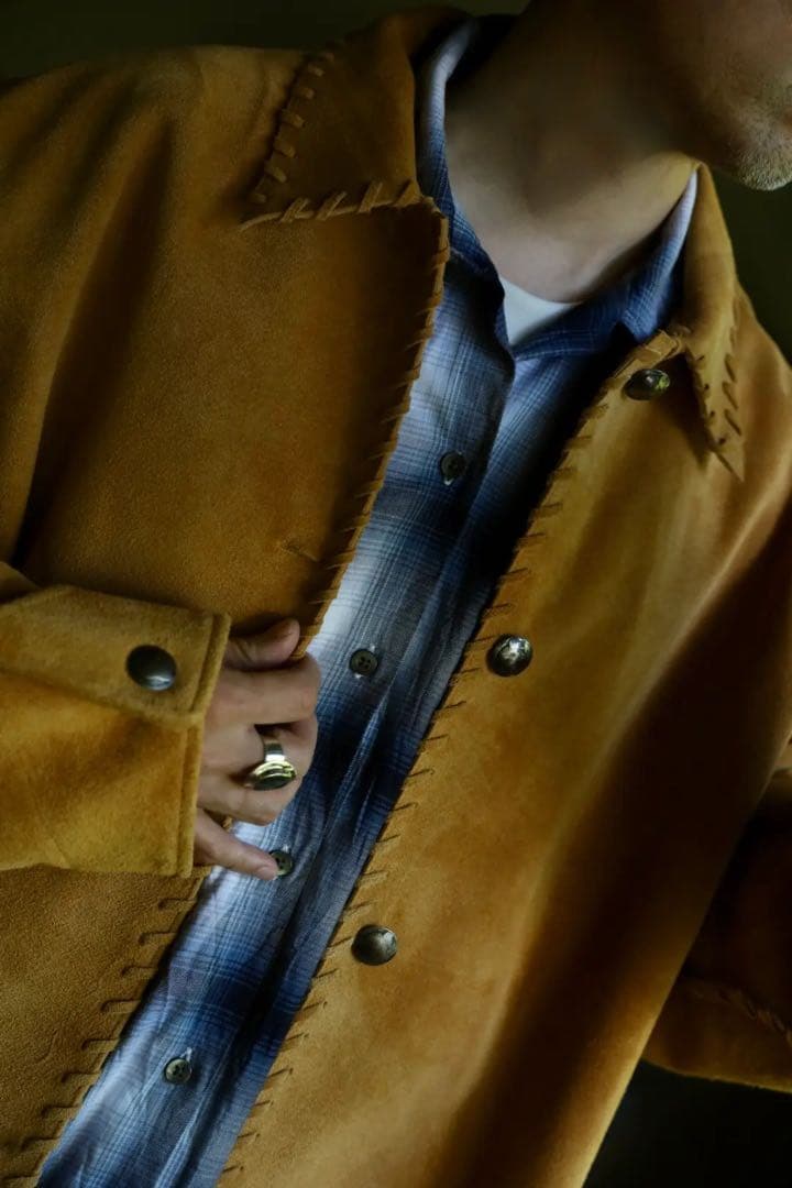 BOWWOW　WOVEN SUEDE スウェード　カバーオール