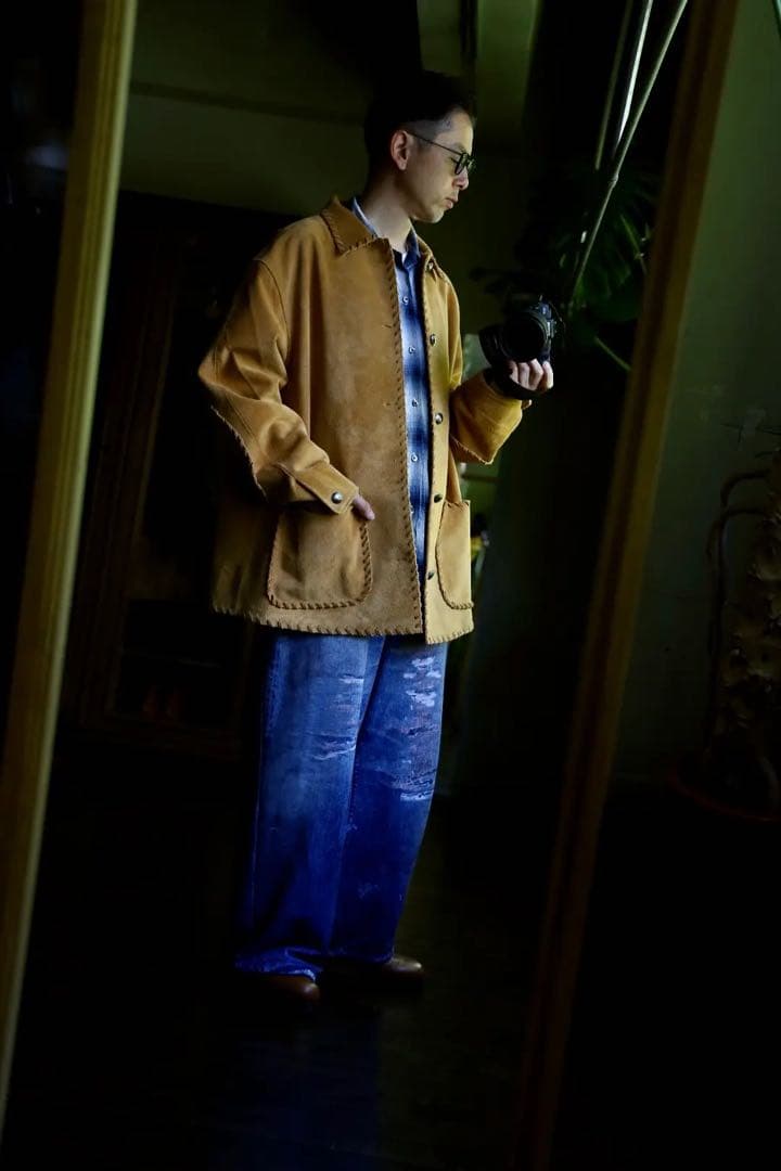 BOWWOW　WOVEN SUEDE スウェード　カバーオール