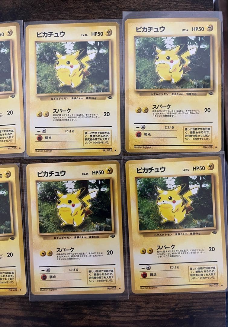 ジャングル　ピカチュウ　旧裏　１２枚