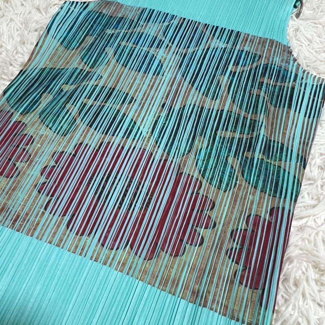 良品✨PLEATS PLEASE 転写 フラワー プリント チュニック 4