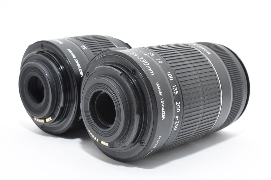 美品✨キヤノン EOS KissX8i✨ダブルレンズ 手ブレ補正 一眼レフカメラ