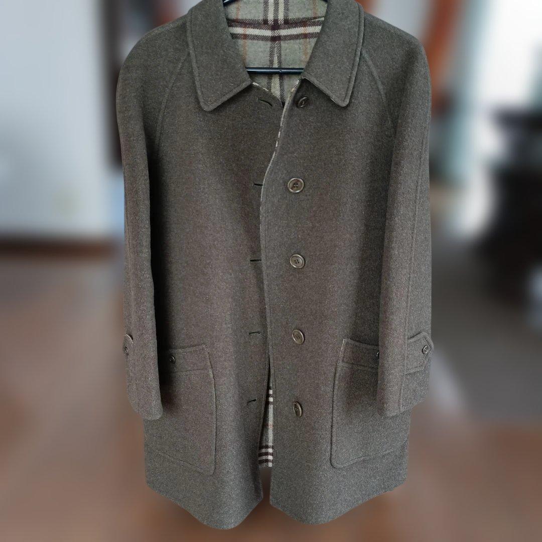 バーバリー　ピーコート　７号Sサイズ　カーキグリーン