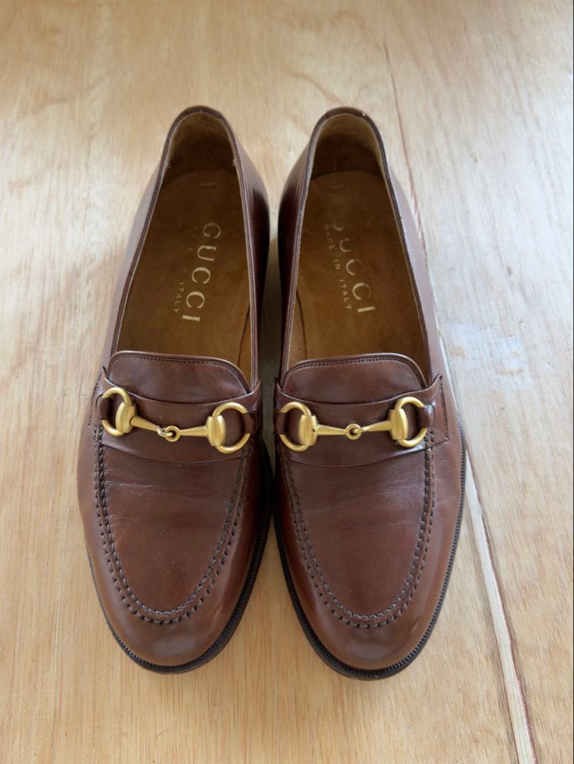 Gucci ホースビットローファー ブラウン 39.5