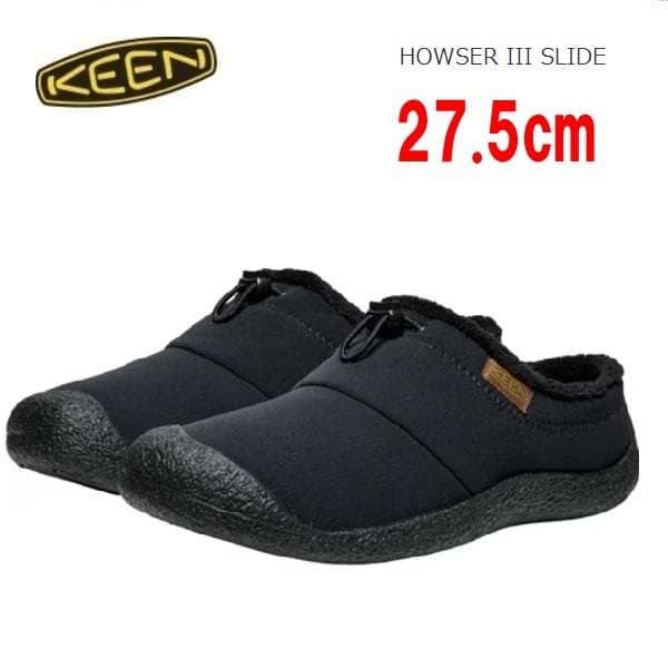 KEEN キーン ハウザーⅢスライド スリッポン ブラック 27.5cm